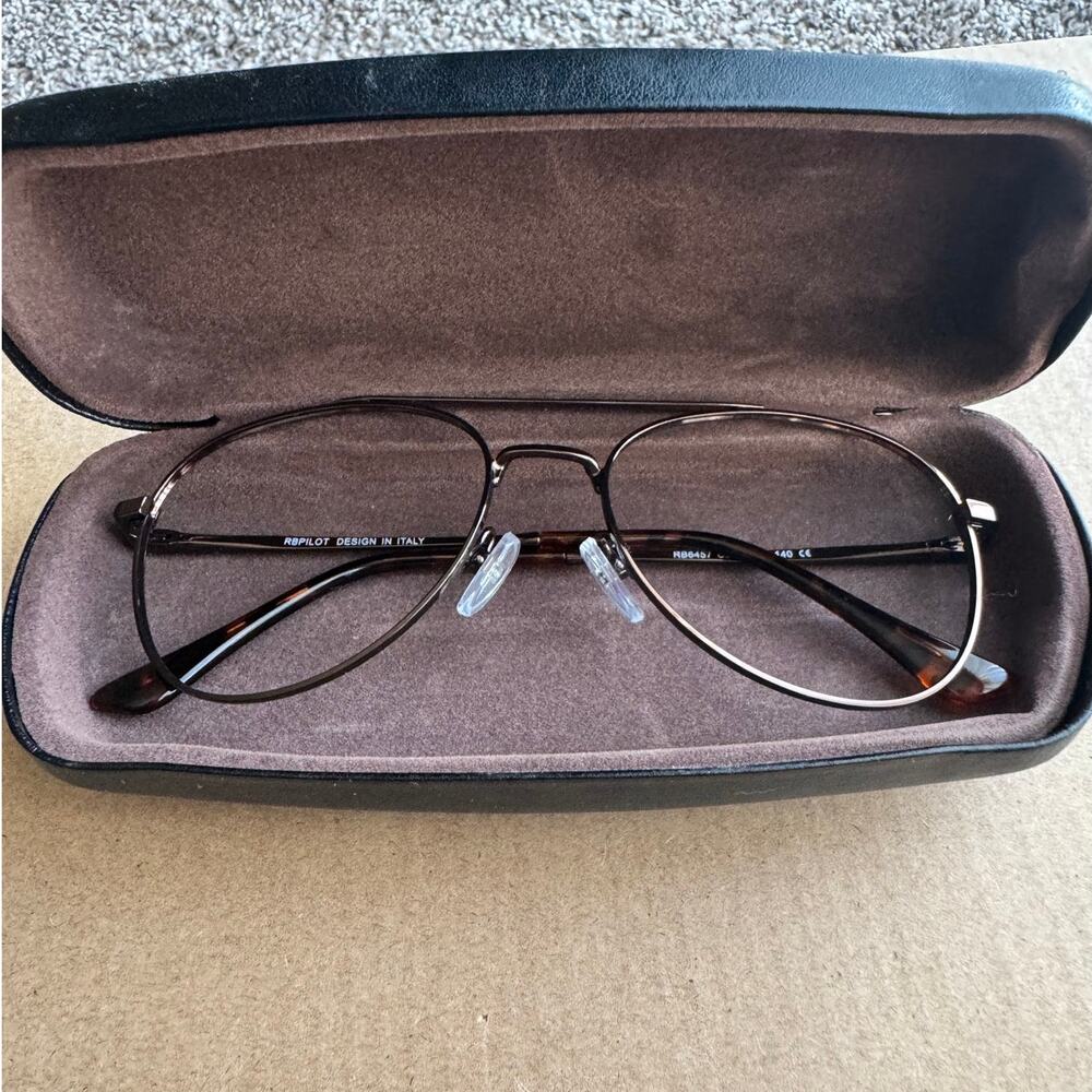RBPILOT Aviator-Style Eyeglass Frames – Frames Only + Case - Picture 2 of 7